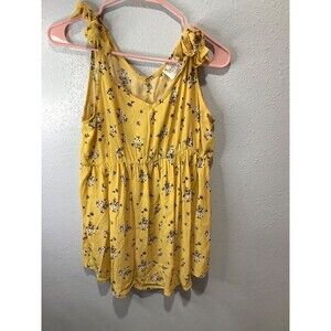 siren lily maternity top summer yellow floral shoulder ties large boho